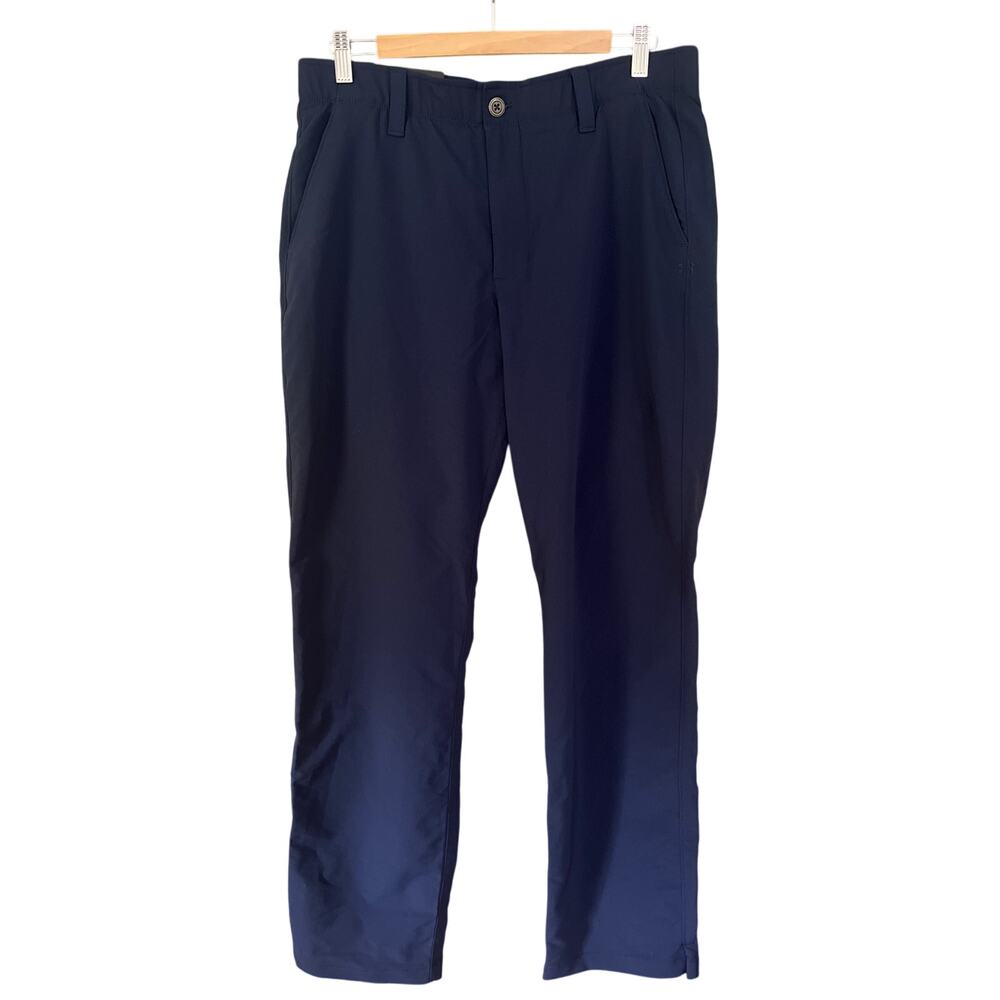 NWT Under‎ Armour Men's Golf Pants Loose Fit Navy Size 34/32